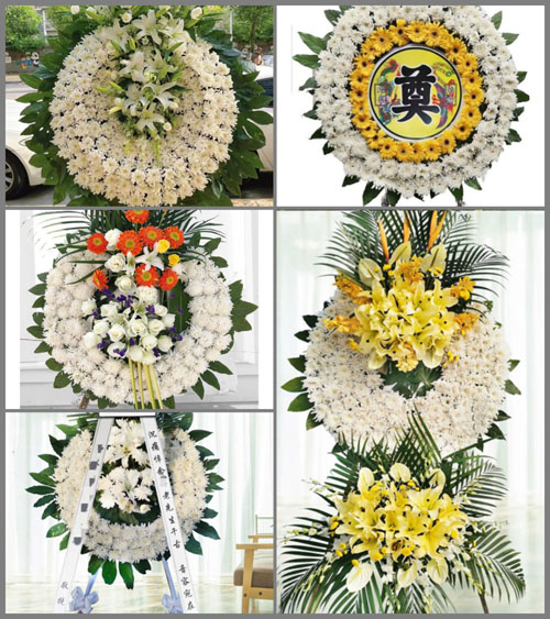 浙江省嘉兴桐乡市濮院镇花圈速递